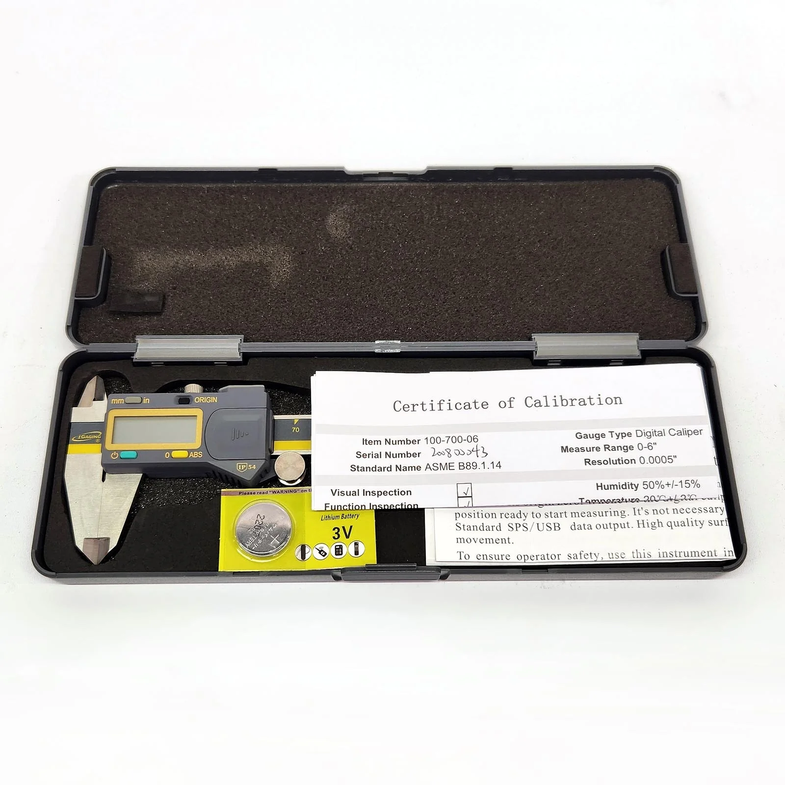 6" Digital Caliper - Absolute Origin - IP54 - iGaging - Image 6