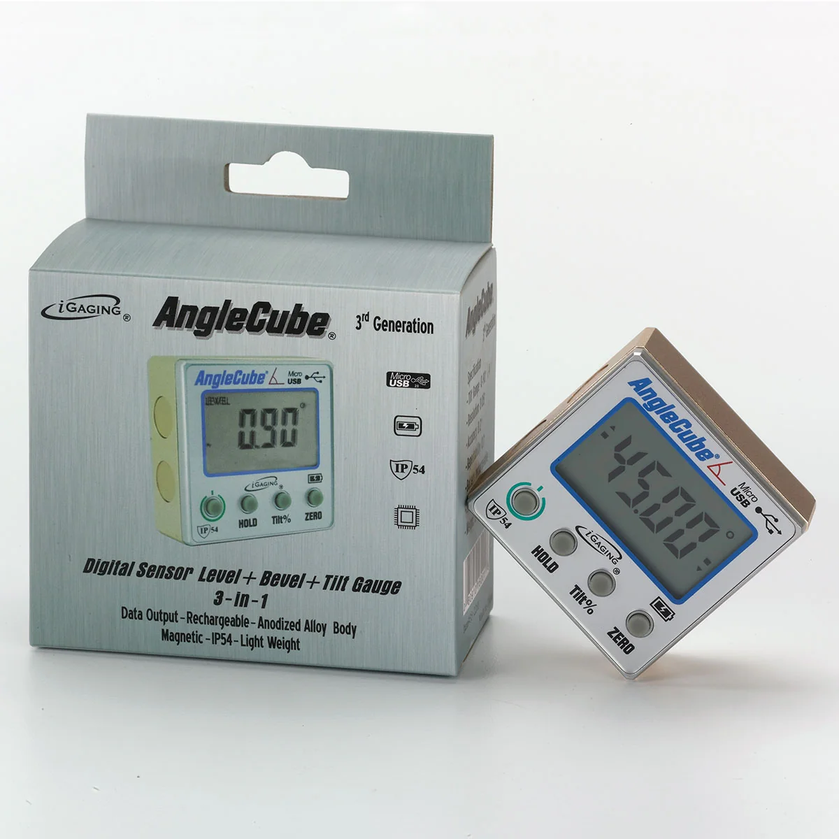 AngleCube - Digital Angle Finder / Gauge (iGaging Gen 3 Angle Cube) - Image 4